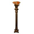 Yhior 72 in. Antique-Gold Elephant Torchiere Floor Lamp YH3116977